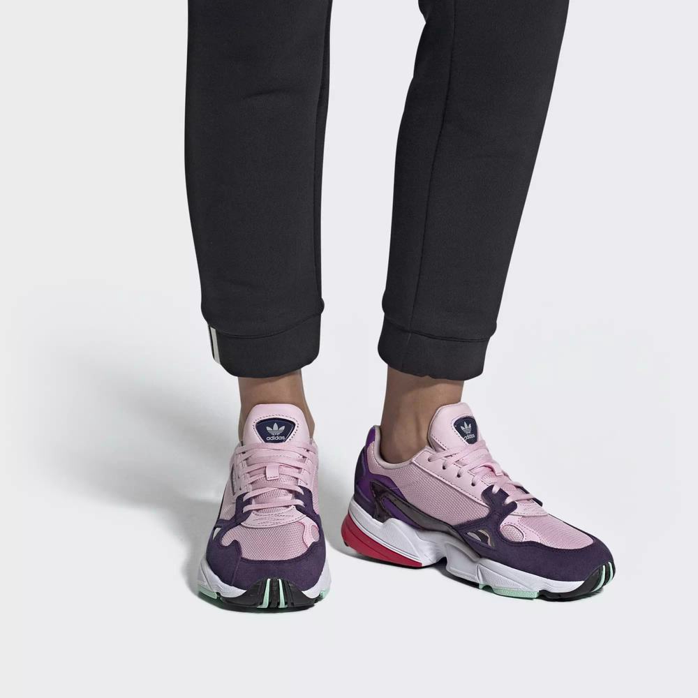 Adidas Falcon Tenis Rosas Para Mujer (MX-50028)